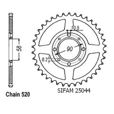 Rozeta pro Honda 25044CZ33